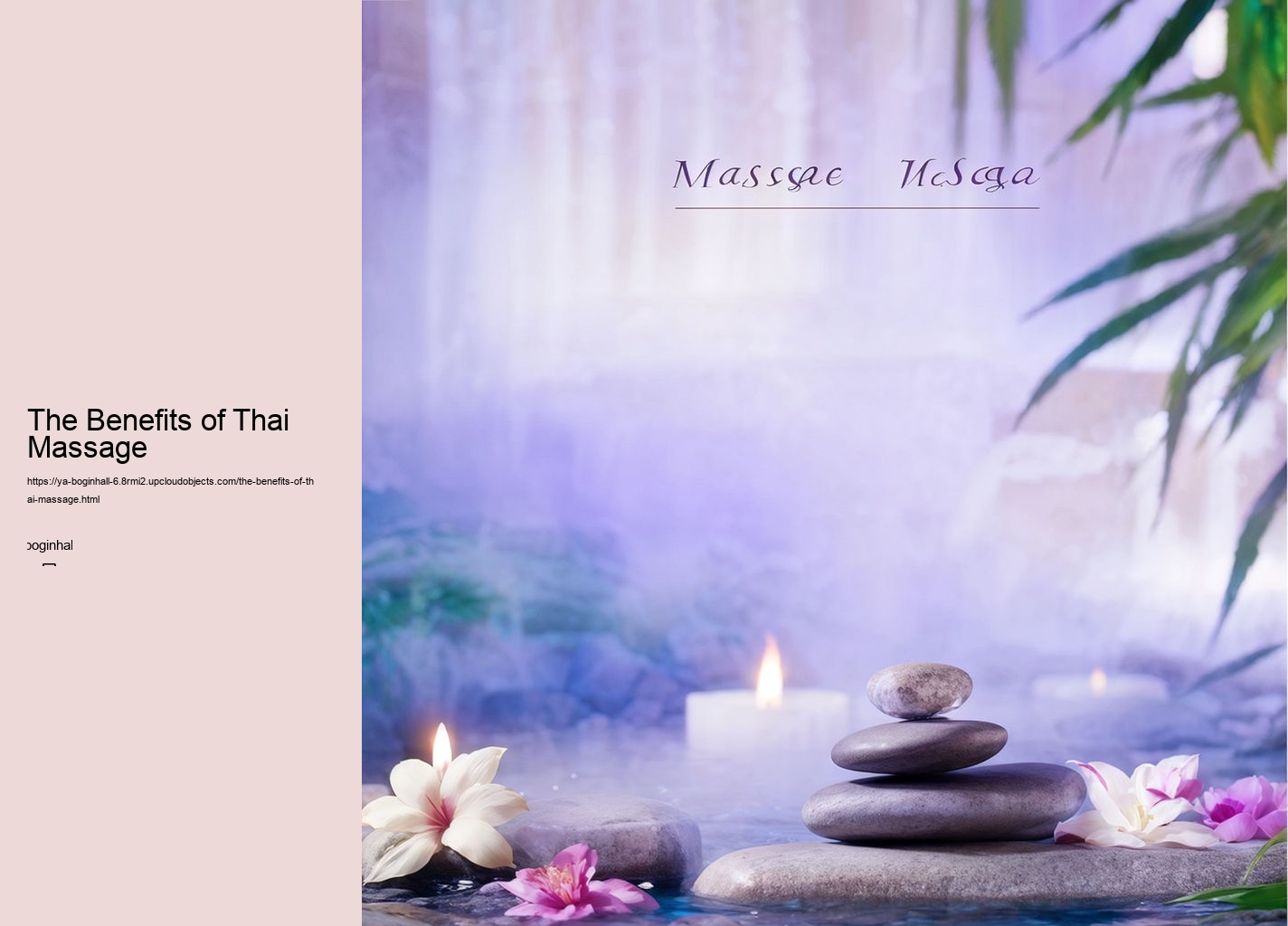 The Benefits of Thai Massage